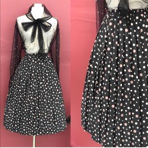 Vintage polka dot skirt
